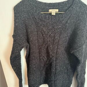 G.H. Bass & Co. Dark Gray Cable Knit Sweater